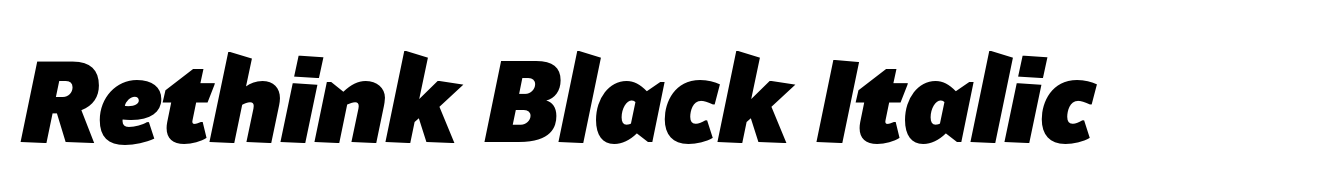 Rethink Black Italic